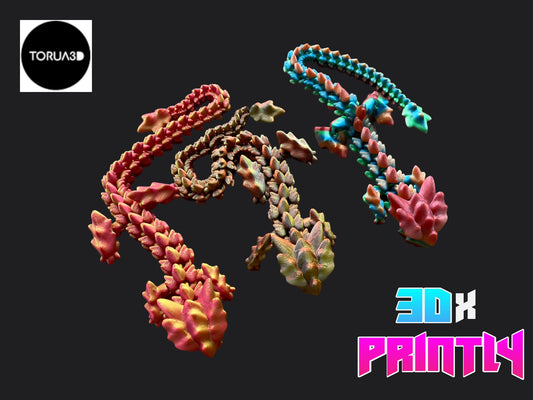 Rock 4 Dragon - Toruga3D Design - Rainbow / Color shift PLA