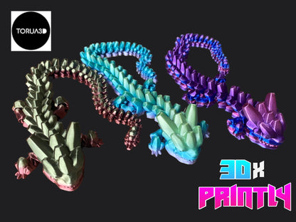 Rock 2 Dragon - Toruga3D Design - Rainbow / Color shift PLA