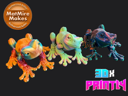 Tree Frog - Matmire Makes 3D Design - Rainbow / Color shift PLA
