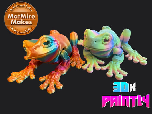 Tree Frog - Matmire Makes 3D Design - Rainbow / Color shift PLA