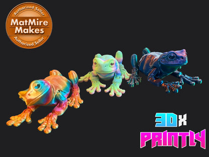 Tree Frog - Matmire Makes 3D Design - Rainbow / Color shift PLA