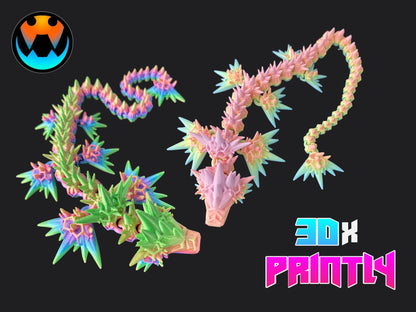 Void Dragon - Cinderwind 3D Design - Rainbow / Color shift PLA